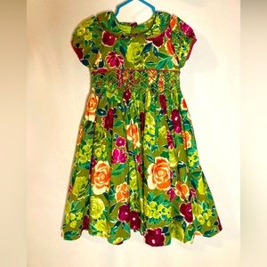 La Ze Me Smocked Floral Dress Size 3T